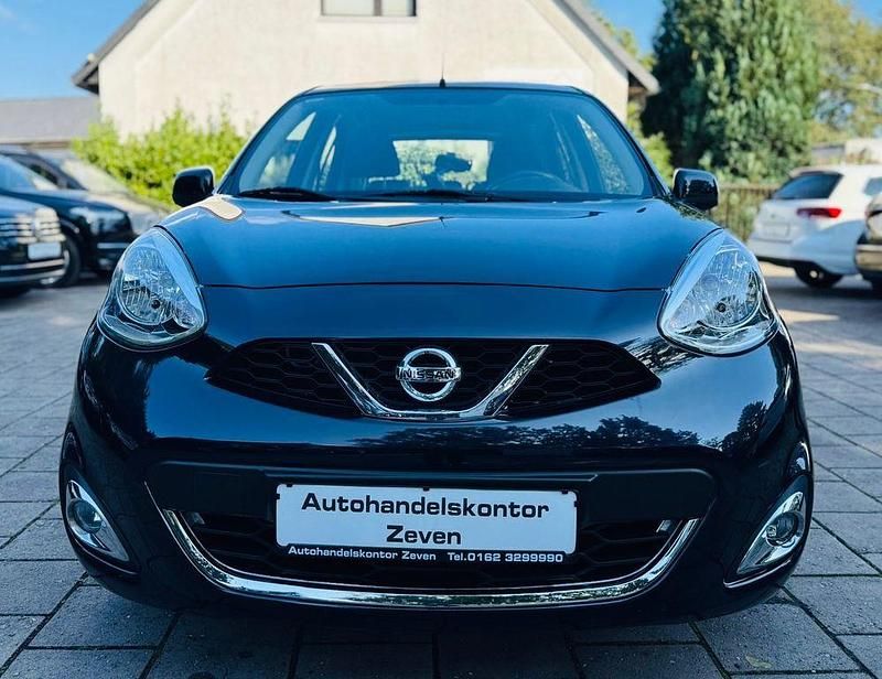 Schwarz Gebraucht 2016 Nissan Micra Acenta Kleinwagen | 8.900 € (Fairer Preis) - Bild 1/4