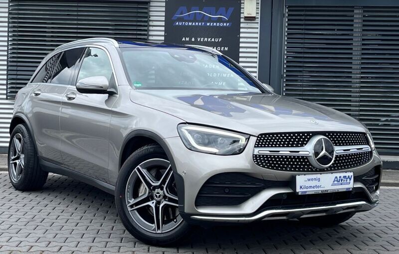 Mojavesilber metalliclack Gebraucht 2019 Mercedes GLC400d AMG SUV | 43.800 € (Fairer Preis) - Bild 1/4