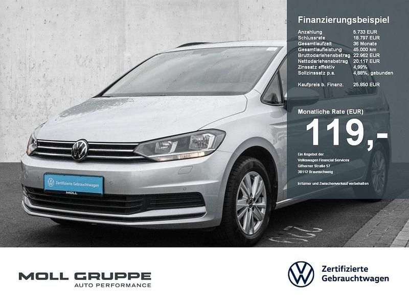 Silber Gebraucht 2022 VW Touran Comfortline Van / Kleinbus | 25.850 € (Guter Preis) - Bild 1/4