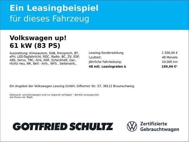 Gebraucht VW up! move up! 83 PS (61 kW) 2021 Weiß Kleinwagen