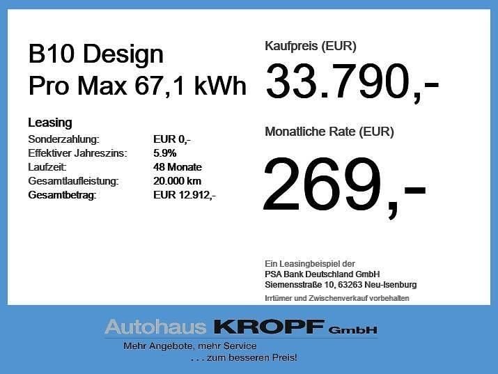 Neu Leapmotor B10 160 kW (218 PS) 2025 Blau SUV