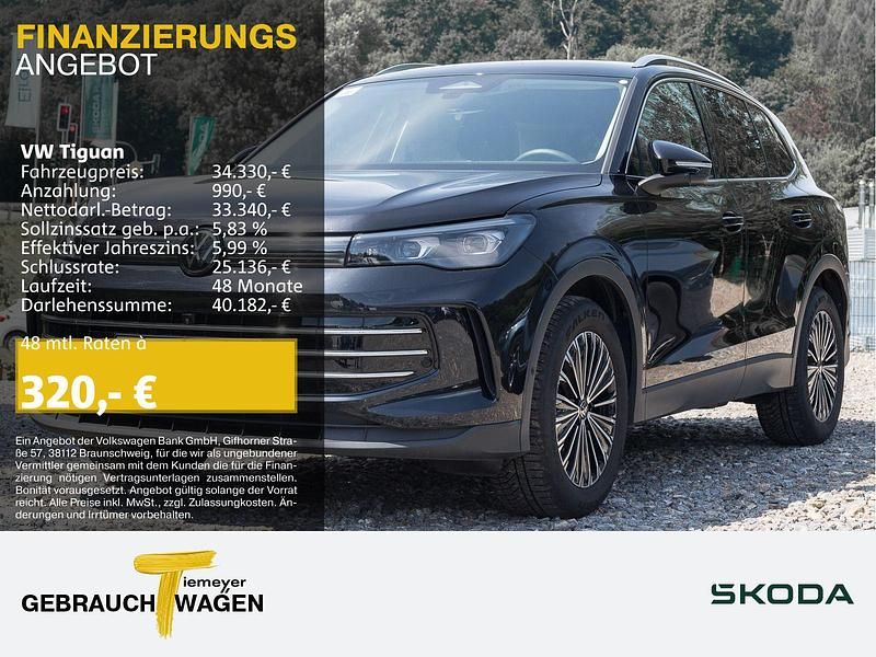 Schwarz Gebraucht 2024 VW Tiguan Elegance SUV | 34.330 € (Guter Preis) - Bild 1/4
