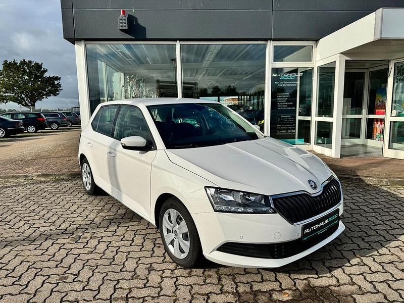 Weiß Gebraucht 2021 Skoda Fabia Ambition Kleinwagen | 13.990 € (Fairer Preis) - Bild 1/4