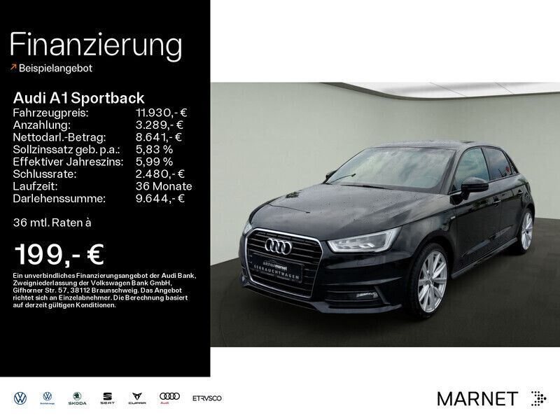 Schwarz Gebraucht 2017 Audi A1 Sportback Admired Kleinwagen | 11.930 € (Guter Preis) - Bild 1/4