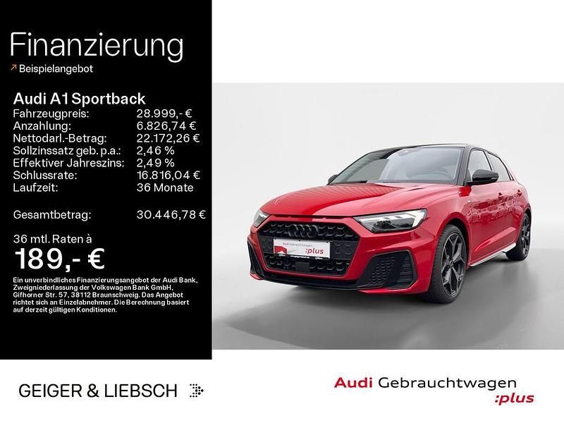 Progressivrot metallic Gebraucht 2024 Audi A1 Sportback S-Line Kleinwagen | 28.999 € (Fairer Preis) - Bild 1/4