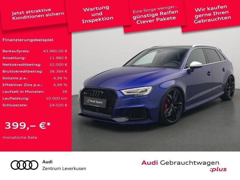Schwarz Gebraucht 2019 Audi RS3 Sport Limousine | 43.980 € (Fairer Preis) - Bild 1/4