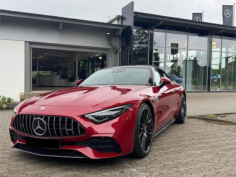 Rot Gebraucht 2022 Mercedes SL43 AMG AMG Cabrio | 84.799 € (Fairer Preis) - Bild 1/4