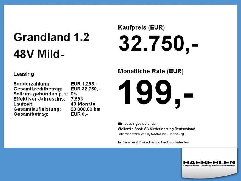 Neu Opel Grandland X Edition 145 PS (106 kW) 2025 Arktis weiß SUV