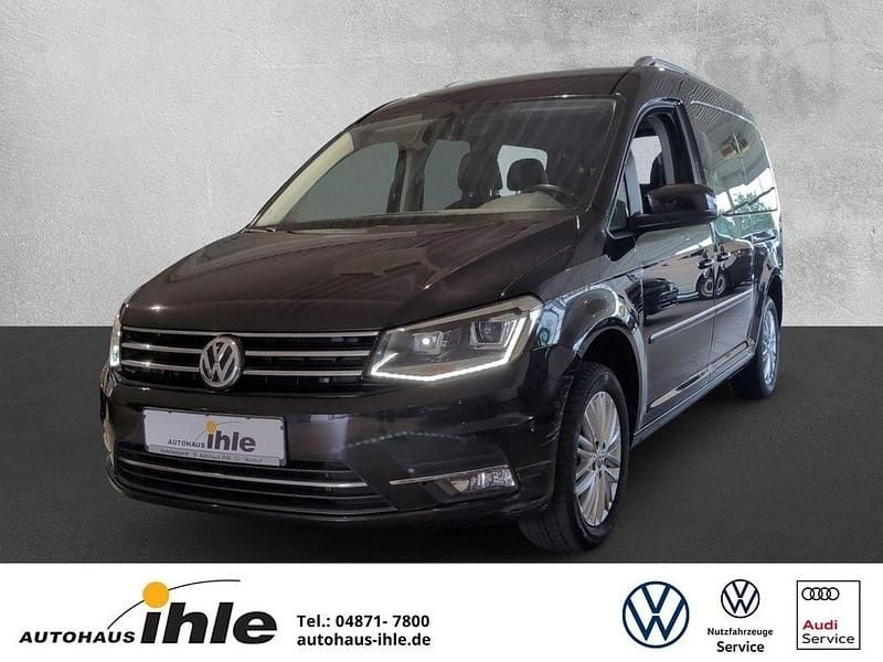 Schwarz Gebraucht 2018 VW Caddy Maxi Highline Van / Kleinbus | 17.890 € (Superpreis) - Bild 1/4