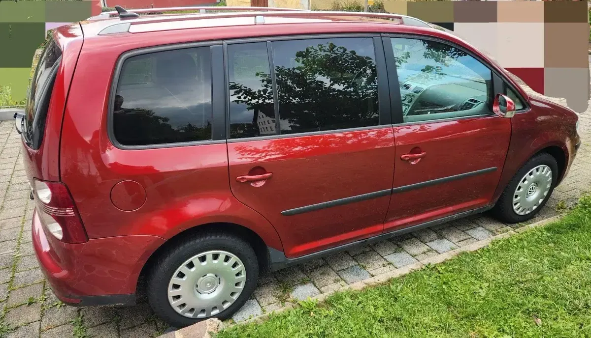Gebraucht VW Touran Highline 170 PS (125 kW) 2007 Rot Van / Kleinbus