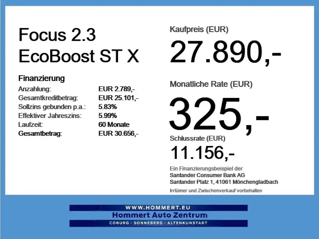 Käytetty Ford Focus ST 280 HP (205 kW) 2023 Valkoinen Sedan