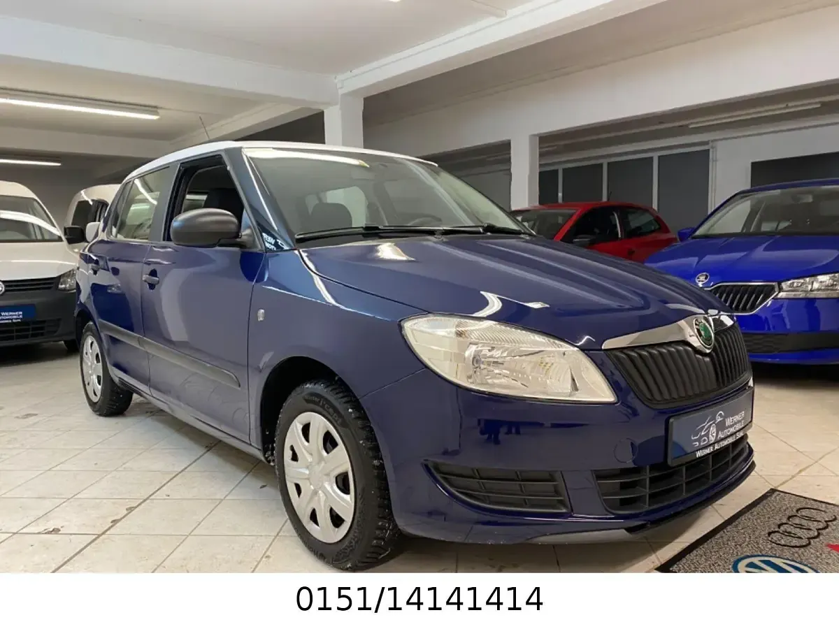 Gebraucht Skoda Fabia Classic 60 PS (44 kW) 2011 Blau Kleinwagen