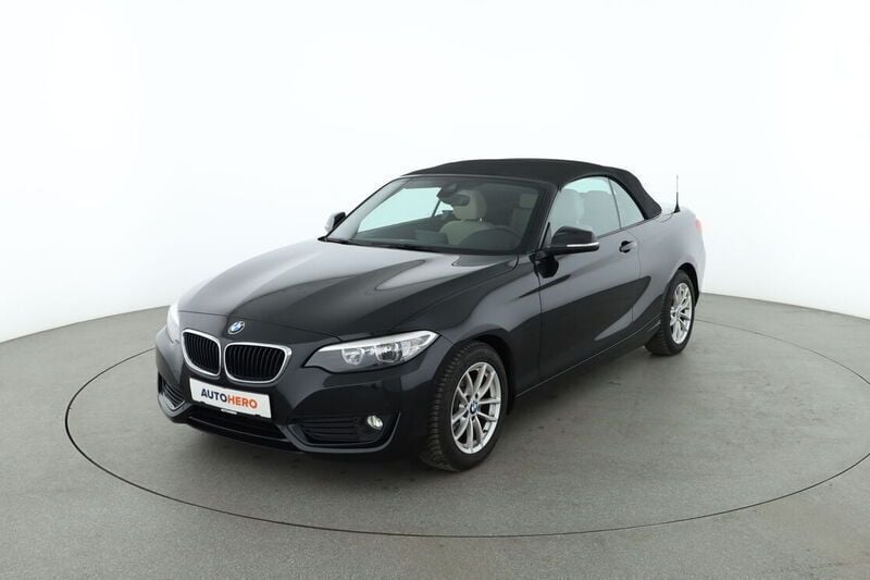 Schwarz Gebraucht 2016 BMW 220 Advantage Cabrio | 21.470 € (Fairer Preis) - Bild 1/4