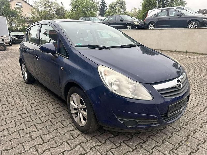 Gebraucht Opel Corsa Edition 80 PS (58 kW) 2009 Royalblau h: u2/f:atlantikblau Kleinwagen