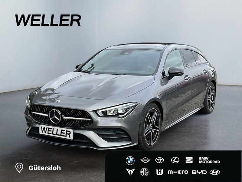Grau Gebraucht 2020 Mercedes CLA220 Shooting Brake AMG line Kombi | 31.980 € (Teuer) - Bild 1/3