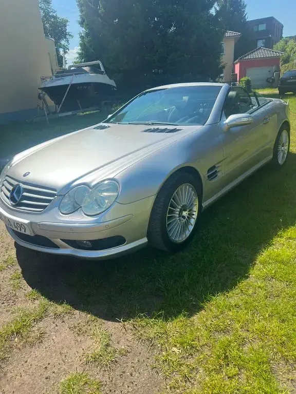 Gebraucht Mercedes SL500 306 PS (225 kW) 2003 Silber Cabrio