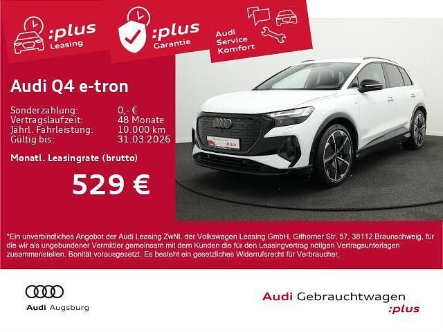 Gletscherweiß metallic Gebraucht 2025 Audi Q4 e-tron S-Line SUV | 49.280 € (Etwas zu teuer) - Bild 1/4