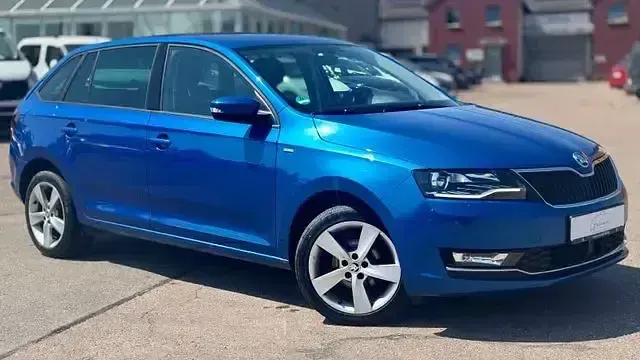 Gebraucht Skoda Rapid Clever 95 PS (69 kW) 2018 Blau Kleinwagen