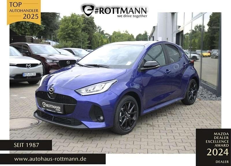 Blau (glass blue metallic) Neu 2025 Mazda 2 Homura-Line Kleinwagen | 25.770 € (Superpreis) - Bild 1/4