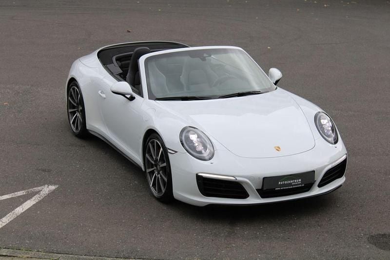 Carraraweiss Gebraucht 2016 Porsche 911 Carrera 4S Cabriolet Chrono Cabrio | 98.911 € - Bild 1/4