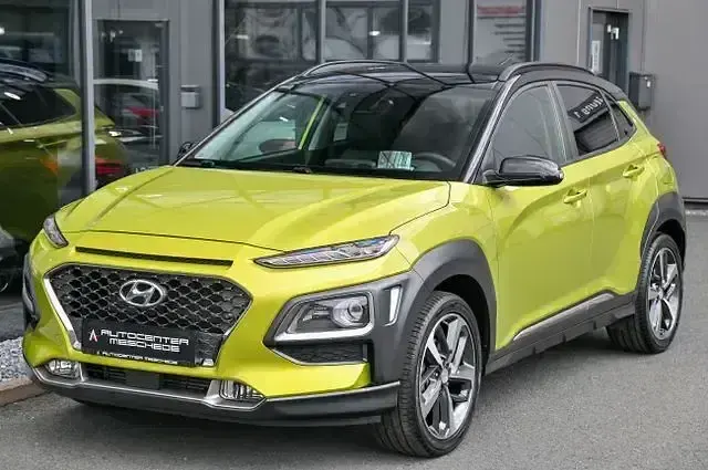 Gebraucht Hyundai Kona Premium 120 PS (88 kW) 2018 Gelb SUV
