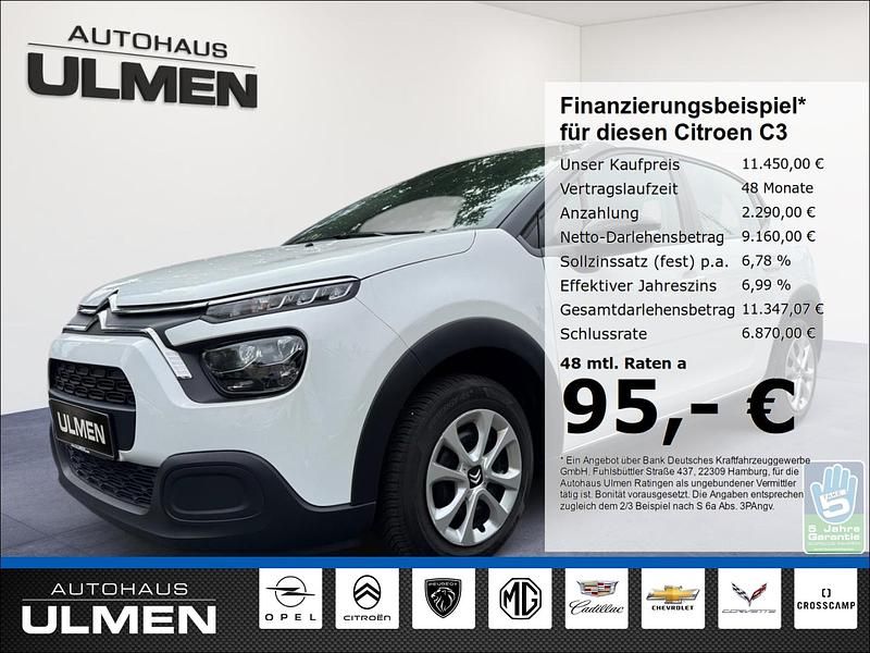 Weiss Gebraucht 2023 Citroën C3 Feel Kleinwagen | 11.450 € (Guter Preis) - Bild 1/4