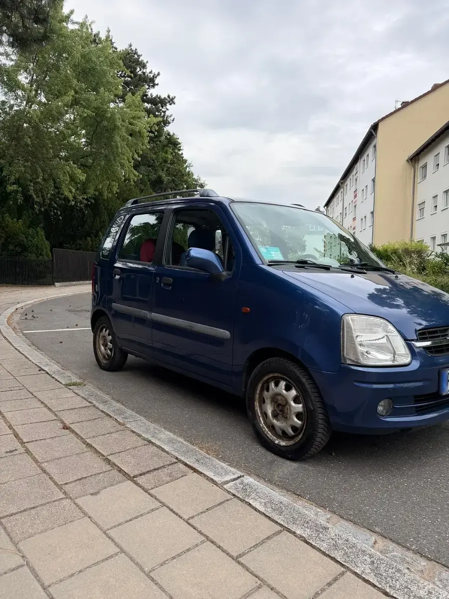 Gebraucht Opel Agila 75 PS (55 kW) 2002 Blau Van / Kleinbus
