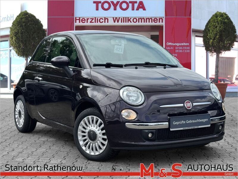 Violett Gebraucht 2013 Fiat 500 Lounge Limousine | 6.590 € (Fairer Preis) - Bild 1/4