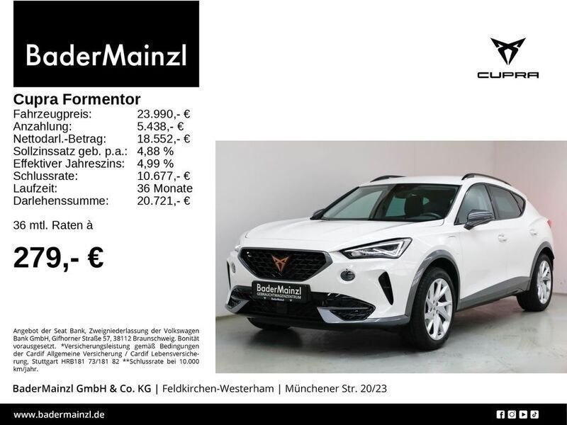 Weiß Gebraucht 2023 Cupra Formentor SUV | 23.990 € (Guter Preis) - Bild 1/3