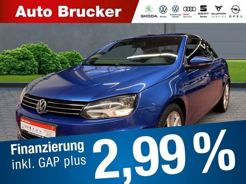 Blau Gebraucht 2011 VW Eos Sport Cabrio | 9.960 € (Teuer) - Bild 1/4