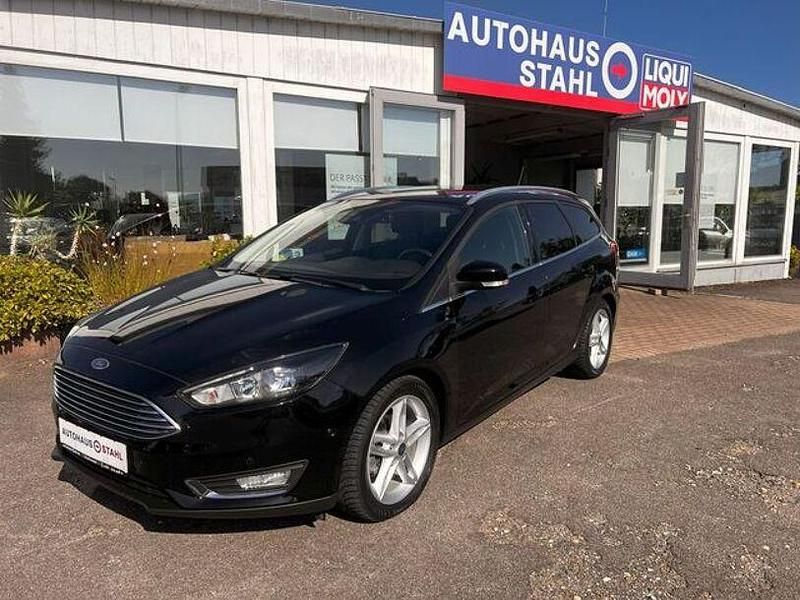 Schwarz Gebraucht 2018 Ford Focus Titanium Kombi | 10.990 € (Fairer Preis) - Bild 1/4