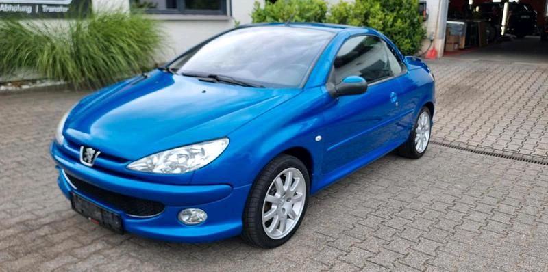 Blau Gebraucht 2005 Peugeot 206 CC Cabrio | 1.390 € - Bild 1/4