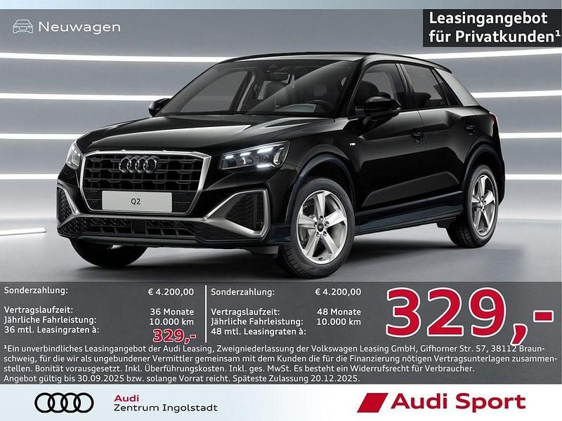 Mythosschwarz Neu 2025 Audi Q2 S-Line SUV | 35.900 € (Guter Preis) - Bild 1/3