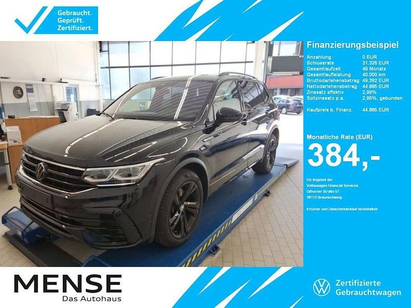 Deep black perleffekt Gebraucht 2024 VW Tiguan Allspace R-line SUV | 44.885 € (Teuer) - Bild 1/4