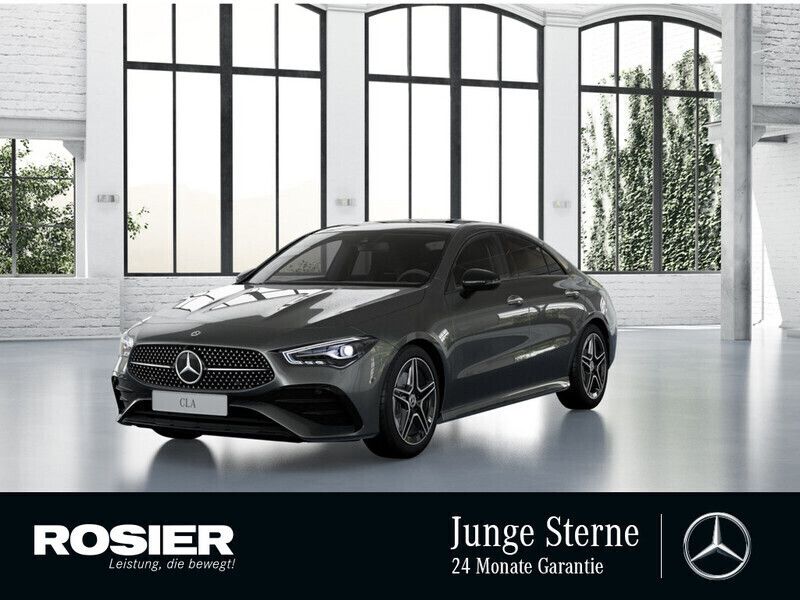 Grau / mountaingrau (metallic) Gebraucht 2024 Mercedes CLA220 AMG Limousine | 44.685 € (Teuer) - Bild 1/4