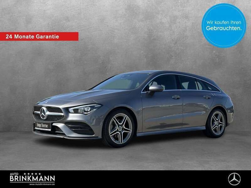 Lack mountaingrau Gebraucht 2023 Mercedes CLA200 Shooting Brake AMG line Kombi | 31.210 € (Fairer Preis) - Bild 1/4