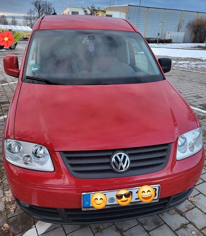 Rot Gebraucht 2009 VW Caddy Maxi Style Van / Kleinbus | 7.790 € (Fairer Preis) - Bild 1/4
