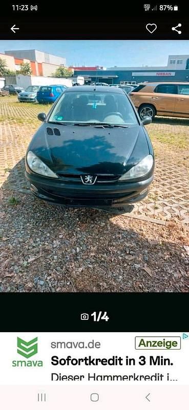 Schwarz Gebraucht 1999 Peugeot 206 Kleinwagen | 700 € (Fairer Preis) - Bild 1/4