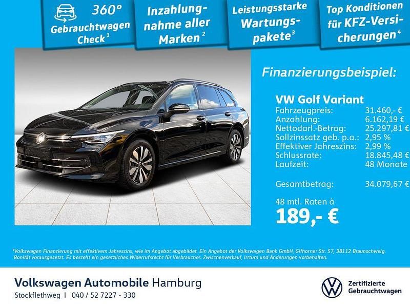 0e grenadillschwarz metallic Gebraucht 2025 VW Golf VIII Goal Kombi | 31.460 € (Fairer Preis) - Bild 1/3