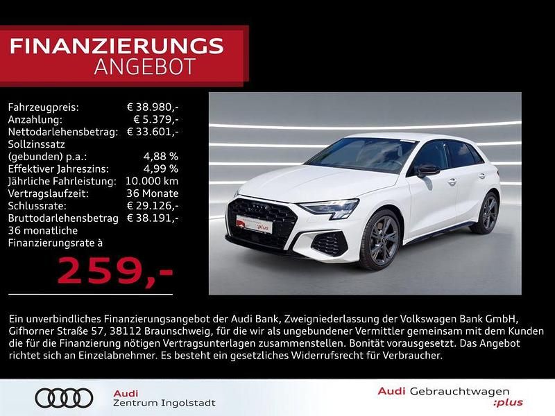 Ibisweiß Gebraucht 2024 Audi S3 Comfort Limousine | 38.980 € (Superpreis) - Bild 1/3