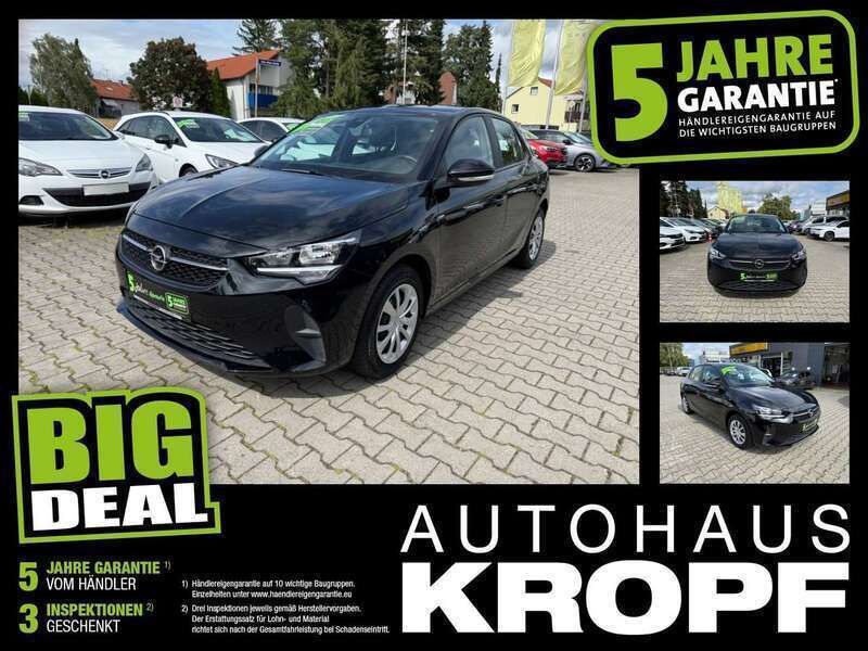 Schwarz Gebraucht 2021 Opel Corsa Edition+ Kleinwagen | 12.960 € (Fairer Preis) - Bild 1/3