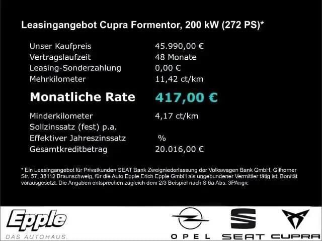 Neu Cupra Formentor VZ 272 PS (200 kW) 2026 Schwarz SUV
