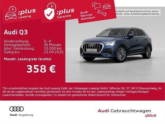 Blau Gebraucht 2024 Audi Q3 S-Line SUV | 38.890 € (Superpreis) - Bild 1/4