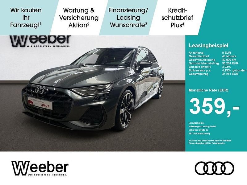 Grau Gebraucht 2025 Audi A3 Sportback S-Line Limousine | 36.253 € (Fairer Preis) - Bild 1/4