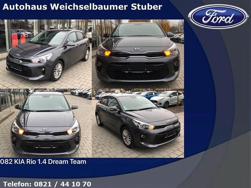 Grau Gebraucht 2019 Kia Rio DREAM-TEAM Edition Kleinwagen | 12.500 € (Fairer Preis) - Bild 1/4
