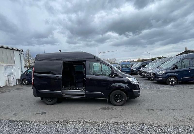 Gebraucht Ford Transit Custom 125 PS (91 kW) 2014 Pantherschwarz metallic Van / Kleinbus