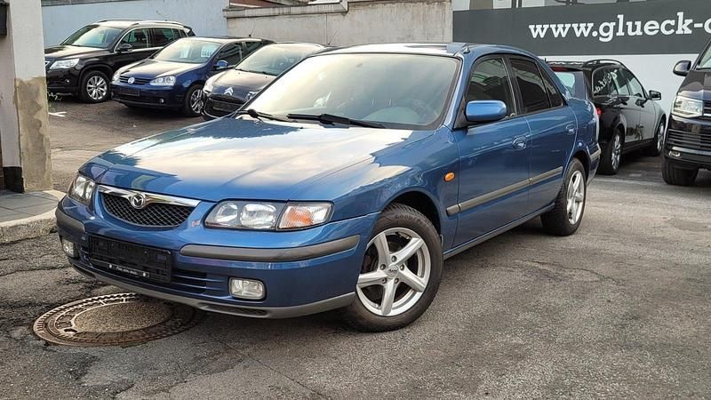 Blau Gebraucht 1997 Mazda 626 Comfort Limousine | 2.290 € - Bild 1/4