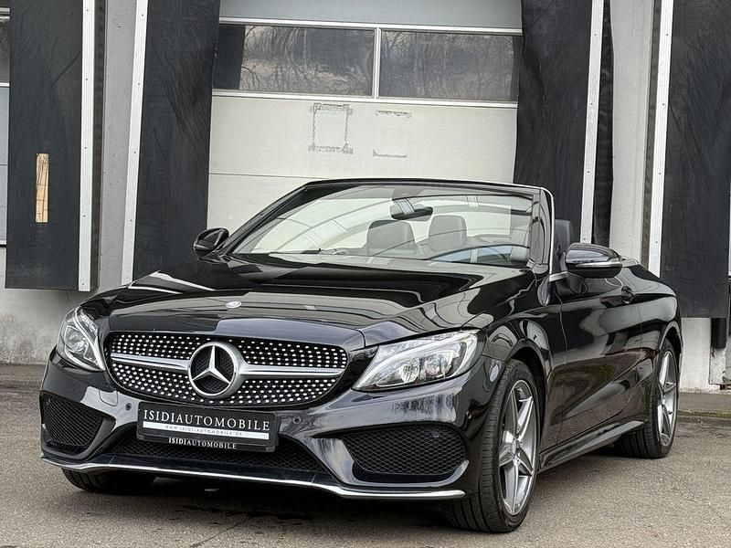 Obsidianschwarz Gebraucht 2016 Mercedes C180 AMG Cabrio | 22.900 € (Fairer Preis) - Bild 1/4