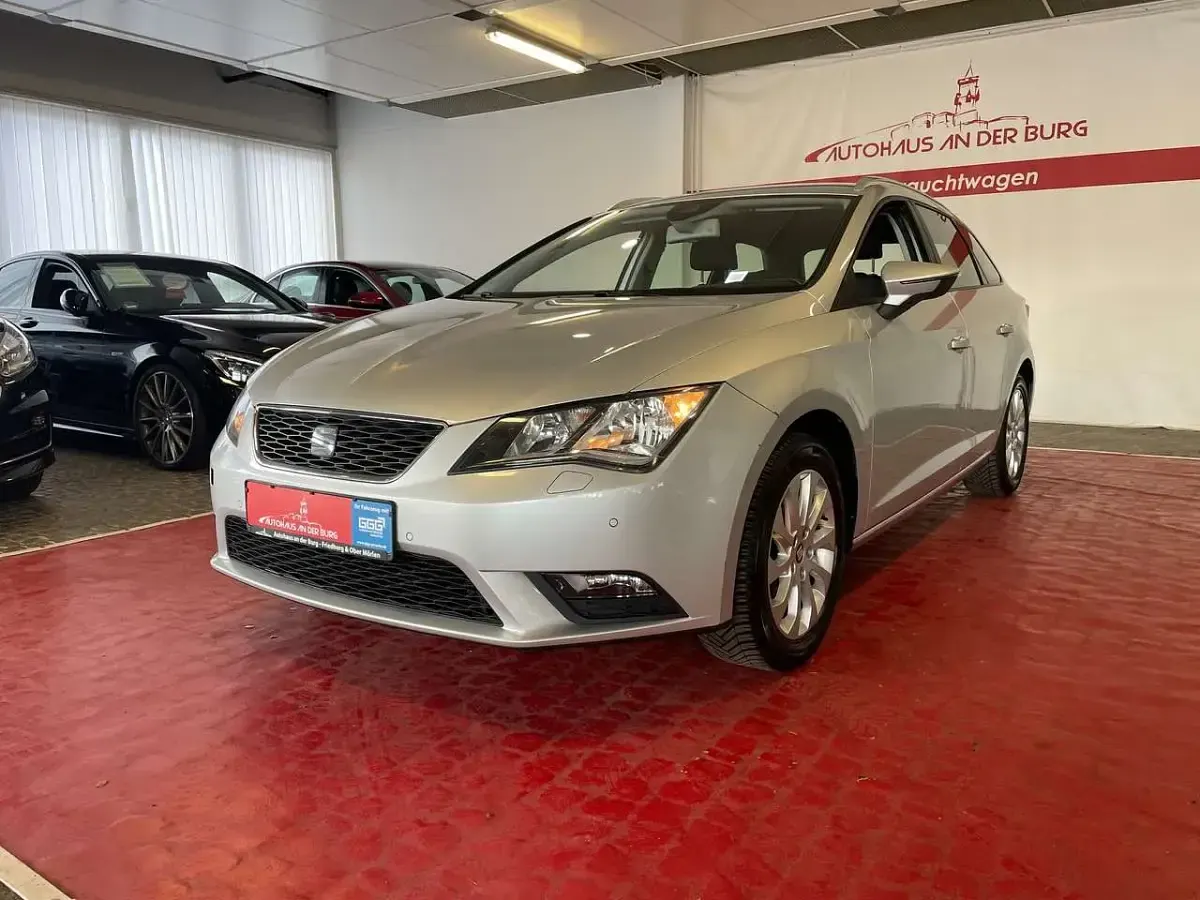 Używany Seat Leon Style 110 KM (80 kW) 2015 Srebrny Kombi