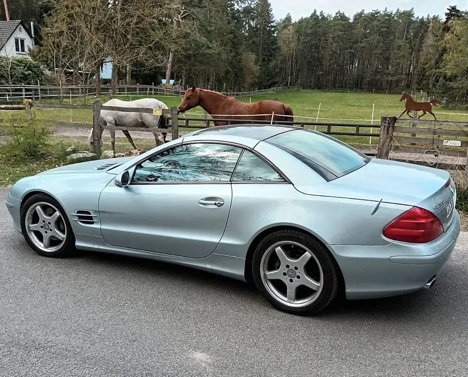 Gebraucht Mercedes SL500 306 PS (225 kW) 2002 Silber Cabrio